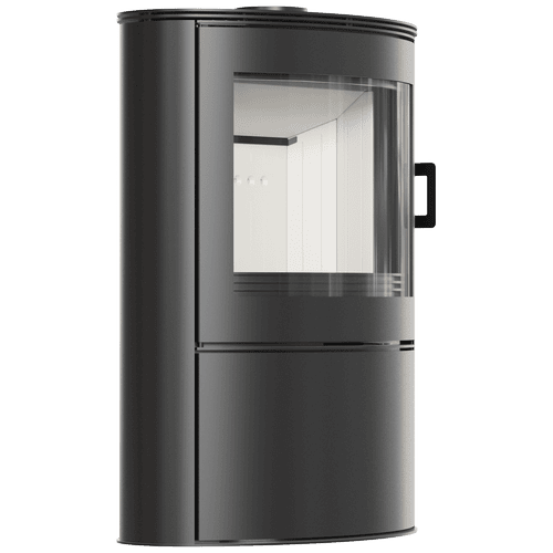 Wood burning steel stove KRATKI AB S/2 Ø 150 10 kW self closing door
