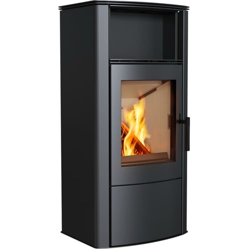 Wood burning steel stove KRATKI PROTON Ø 150 8 kW self closing door