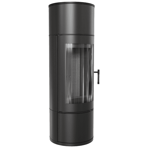 Wood burning steel stove KRATKI ANTARES Ø 150 10 kW black thermotec lining