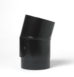 125mm Black Matt Bend 15°/165° with Door