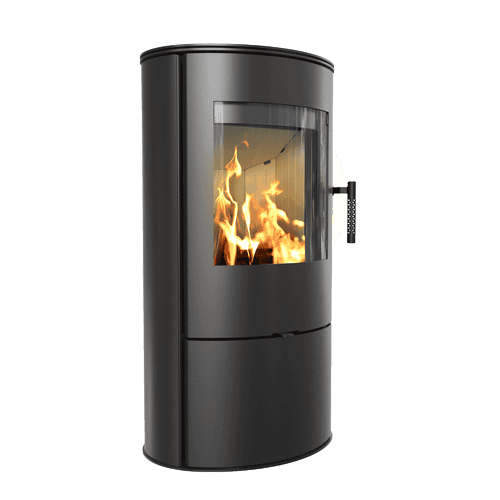 Wood burning steel stove KRATKI ROLLO 7 kW Ø 150