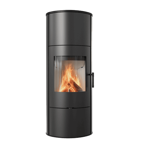 Wood burning steel stove KRATKI ROLLO High 7 kW Ø 150