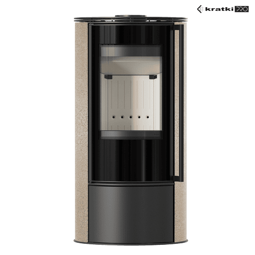 Wood burning steel stove KRATKI ERIK Ø 150 5,5 kW