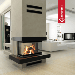 Steel fireplace KRATKI NBC 680/280 7 kW Ø 160 Lift-up