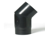 125mm Black Matt Bend 45°/135° with Door