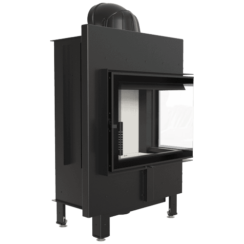 Steel fireplace KRATKI LUCY SLIM 8 kW Ø 160