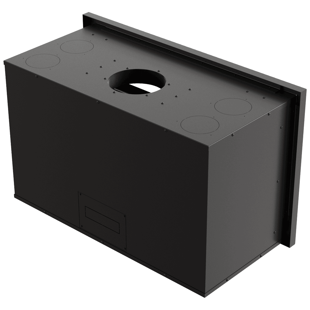 Fireplace cassette KRATKI ARKE 95 14 kW Ø 200 black thermotec