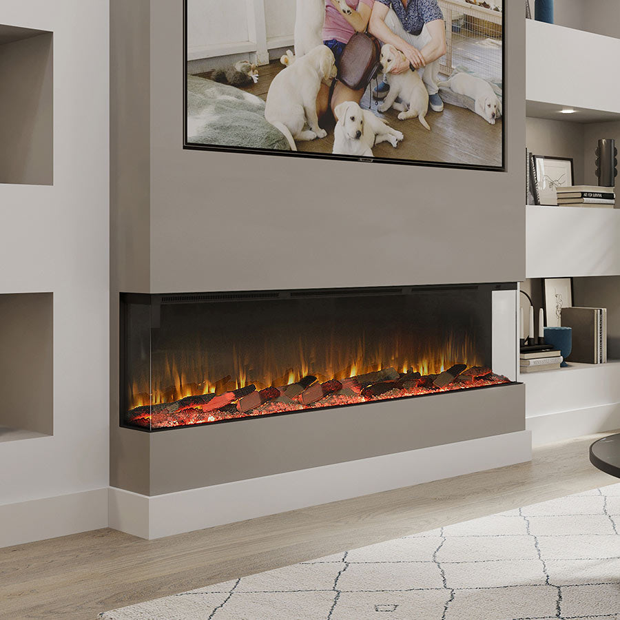 Firez 1800 Slimline Electric Fire (1830mm wide) Standard Fuel Bed