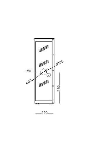 20Kw Slim Pellet Boiler Stove