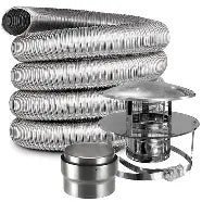 125mm Complete Flue Kit for Two-Storey Installations