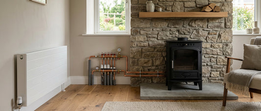 Boiler stove radiator sizing Ireland: kW per room and circuit examples