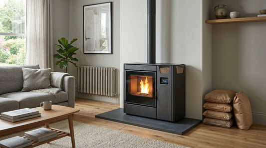 Wood pellet stove central heating systems Ireland guide