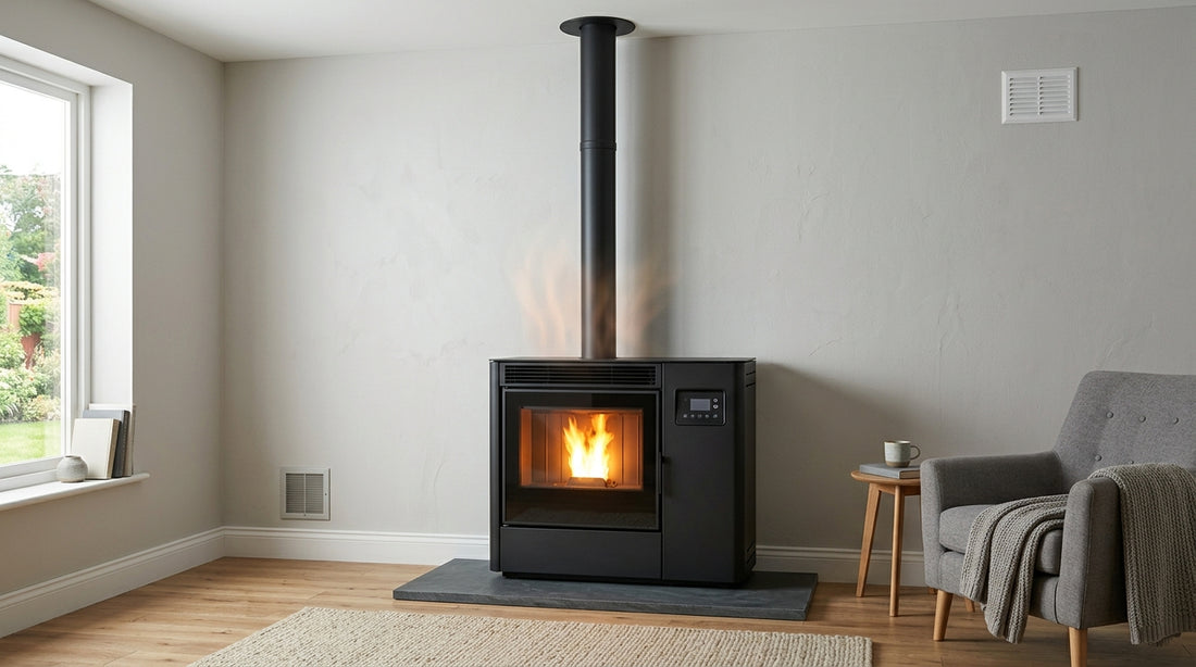 Wood pellet stove airflow and heat circulation in Irish homes guide