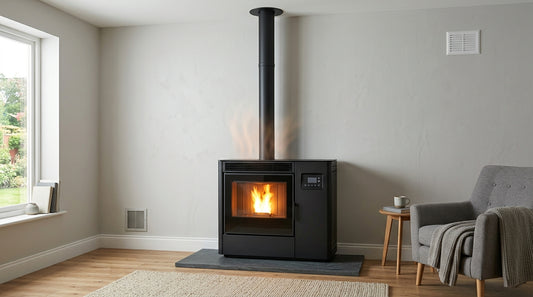 Wood pellet stove airflow and heat circulation in Irish homes guide