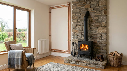 Boiler stove gravity radiators Ireland: layouts and safety guide
