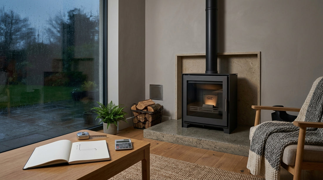 Wood pellet stove room size calculator Ireland: kW output and sizing tips