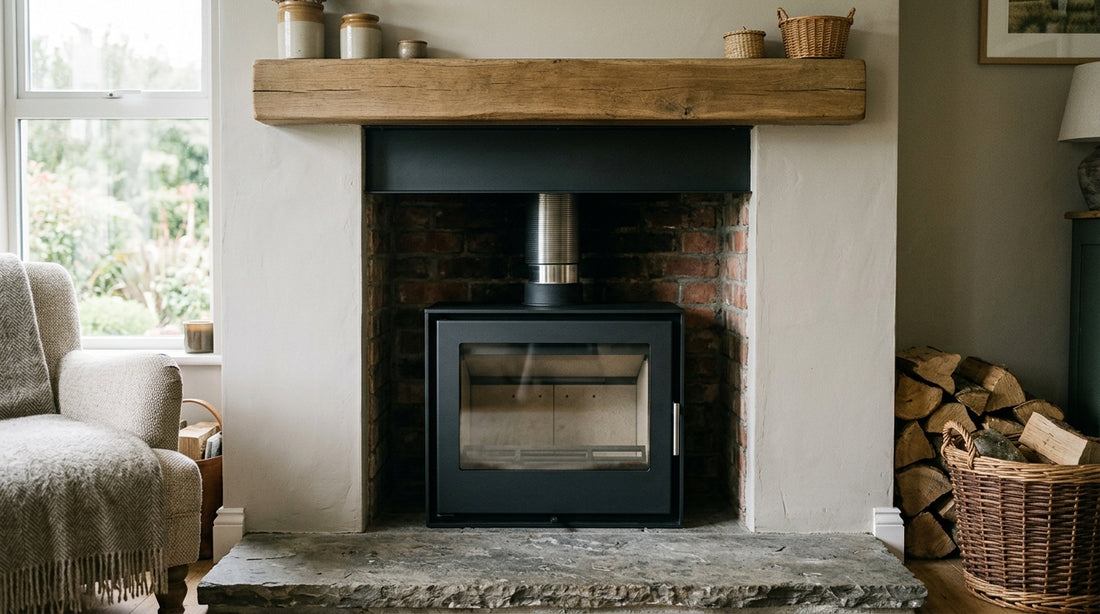 Inset wood burning stoves Ireland: fireplace opening and installation guide