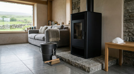 Wood pellet stove ash disposal Ireland: safe cooling, use and recycling