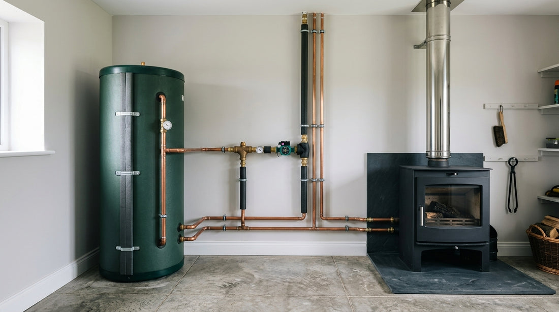 Boiler stove thermal stores Ireland integration guide