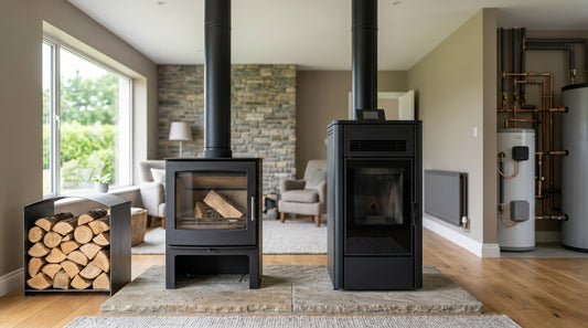 Wood vs pellet boiler stoves Ireland: whole-home heating comparison