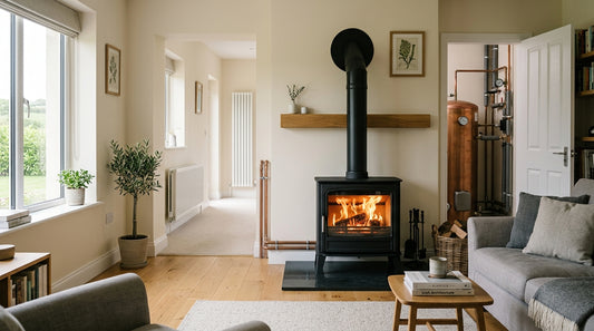 Boiler stove central heating system: radiators and hot water outputs guide