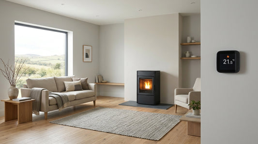 Wood pellet stove thermostat zoning Ireland: multi-room control guide
