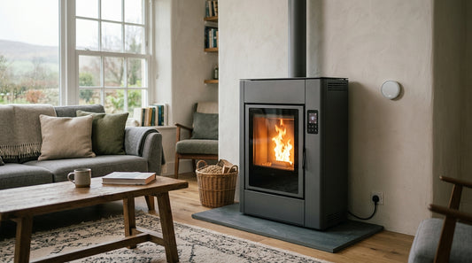 Wood pellet stove thermostat Ireland: settings, schedules and smart controls