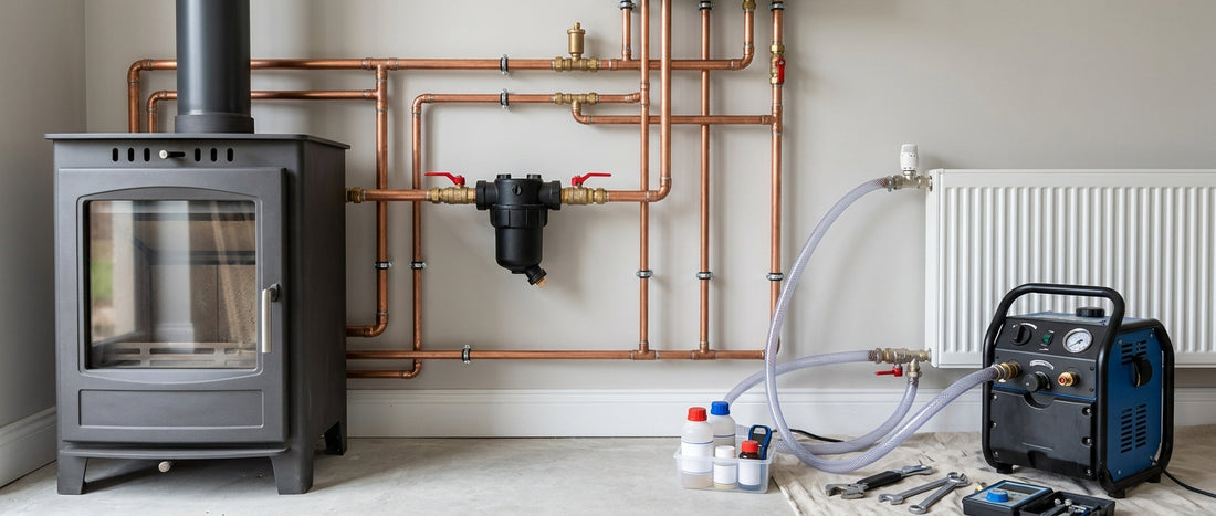 Boiler stove power flushing and sludge protection Ireland guide