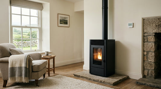 Wood pellet stove thermostat placement Ireland: best location and setup