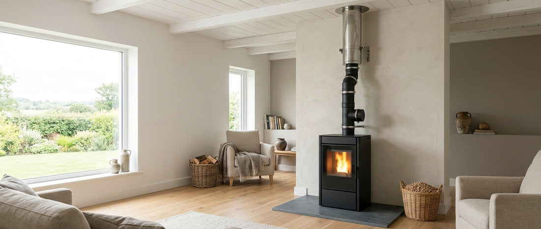 Wood pellet stove installation kits Ireland: flues, terminals and accessories