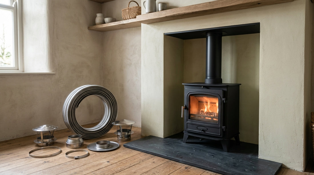 Wood burning stove chimney liner requirements Ireland guide