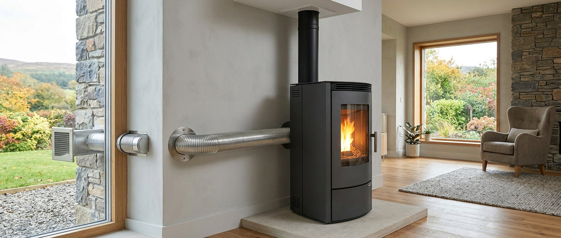 Wood pellet stove external air supply Ireland guide