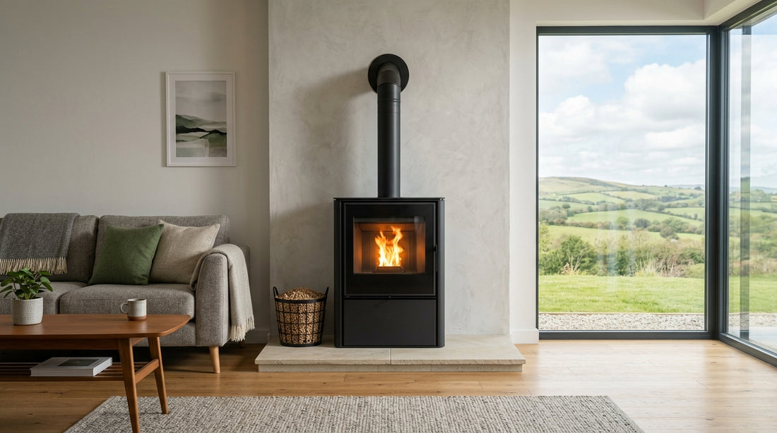 Wood pellet stove back boiler Ireland: hot water and heating guide