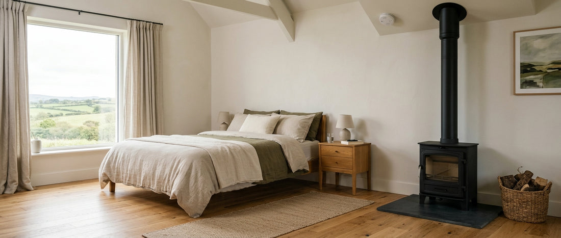 Wood burning stove in bedroom Ireland: safety and regulations guide