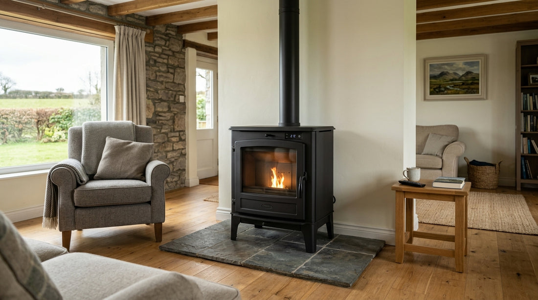 Wood pellet stove remote control options Ireland guide