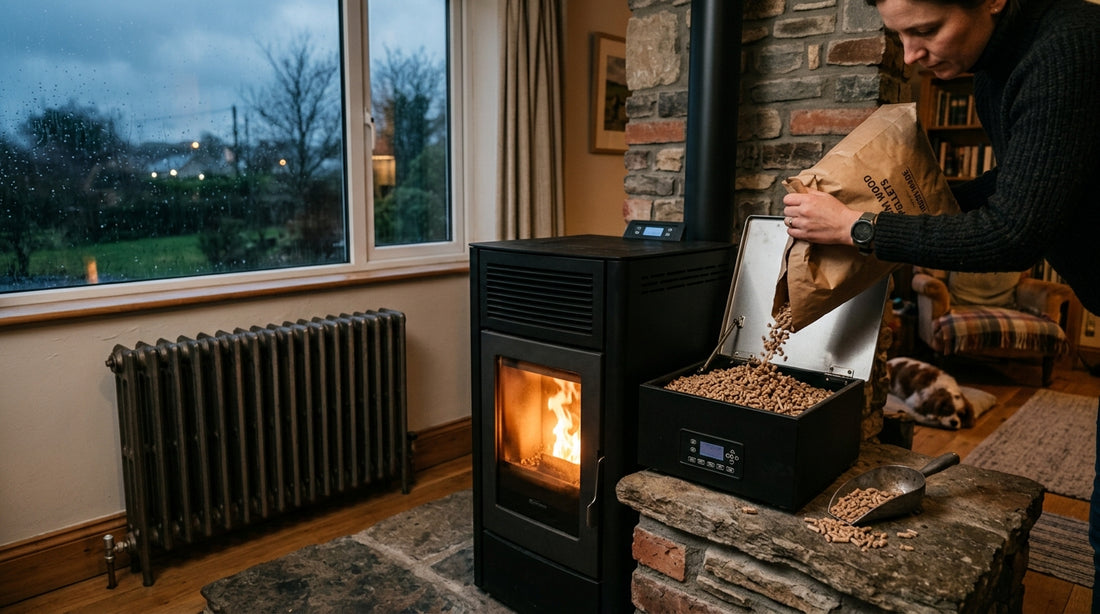 Wood pellet stove hopper capacity: how long will it run