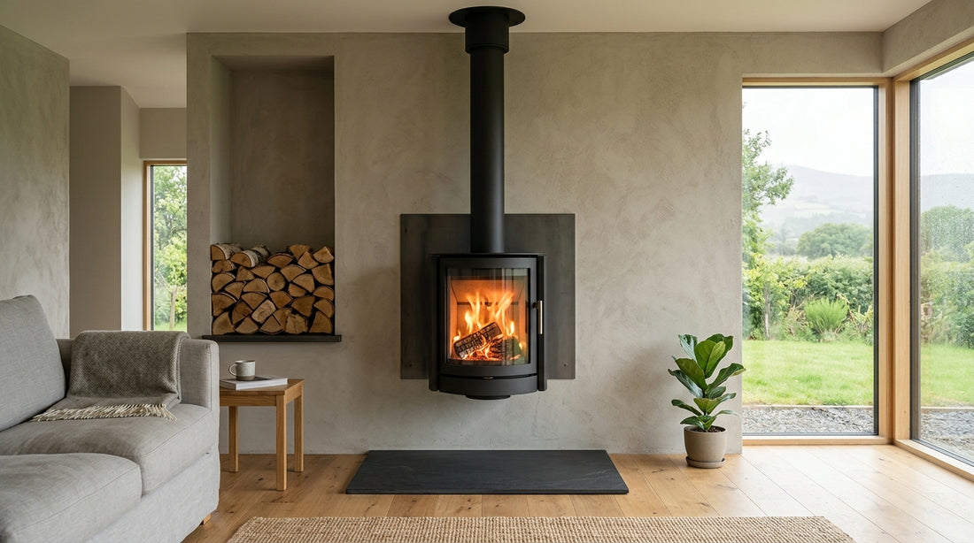 Wall mounted wood burning stoves Ireland installation and layout guide