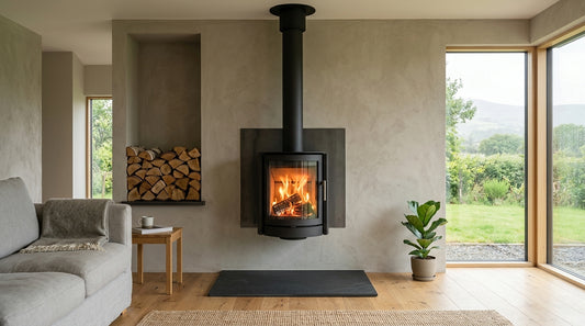 Wall mounted wood burning stoves Ireland installation and layout guide