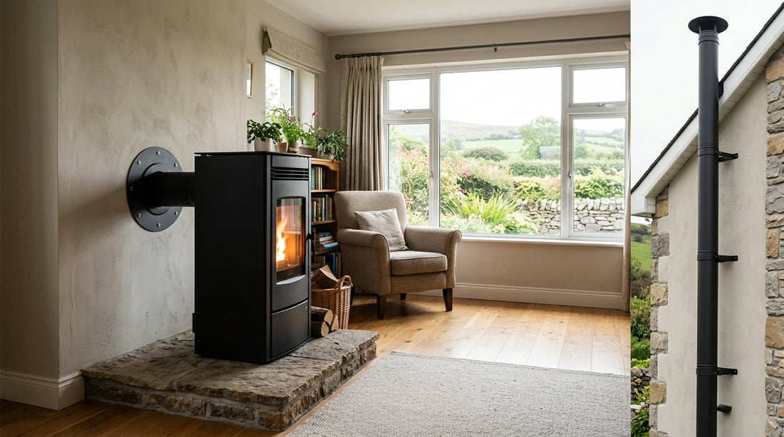 Wood pellet stove venting Ireland: flue options and regulations guide