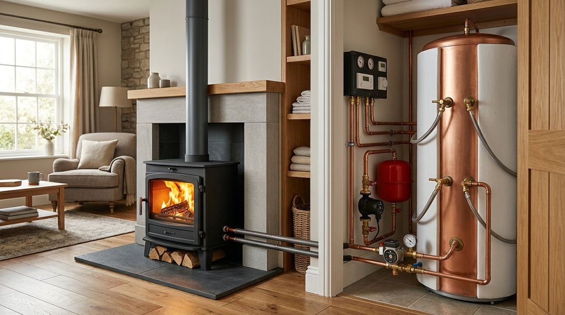 Boiler stove hot water cylinder Ireland: coil types and sizing guide