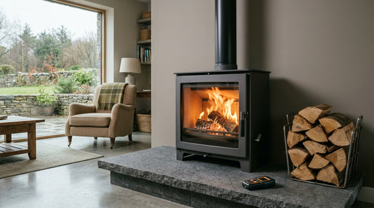 Wood burning stove CO2 emissions Ireland: carbon footprint guide
