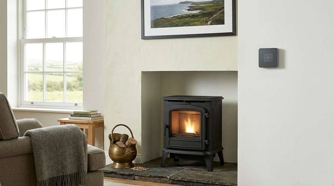 Wood pellet stove WiFi thermostat Ireland: smart control and zoning guide