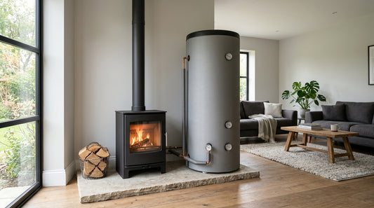 Boiler stove buffer tank calculator Ireland: how to size litres per kW