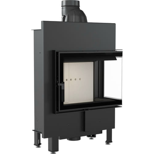 Steel fireplace KRATKI LUCY SLIM 8 kW Ø 160