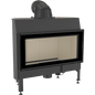 Steel fireplace KRATKI NADIA 14 kW Ø 200 self closing door