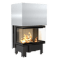 Steel fireplace KRATKI NBC 800/400 left right 10 kW Ø 200 Lift-up
