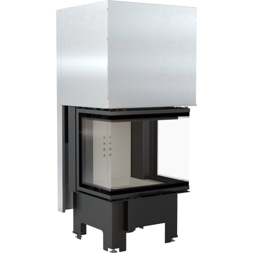 Steel fireplace KRATKI NBC 600/400 9 kW Ø 200 Lift-up