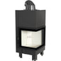 Steel fireplace KRATKI MBN right 8 kW Ø 200 self closing door