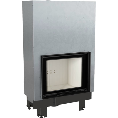 Steel fireplace KRATKI MBZ 13 kW Ø 200 Lift-up self closing door