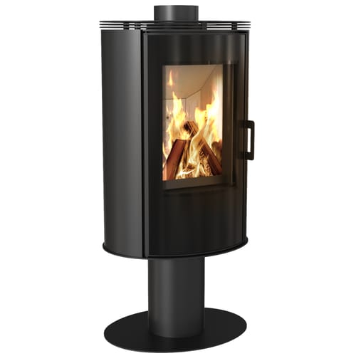 Wood burning steel stove KRATKI AB S/DR ECO 5,5 kW Ø 150